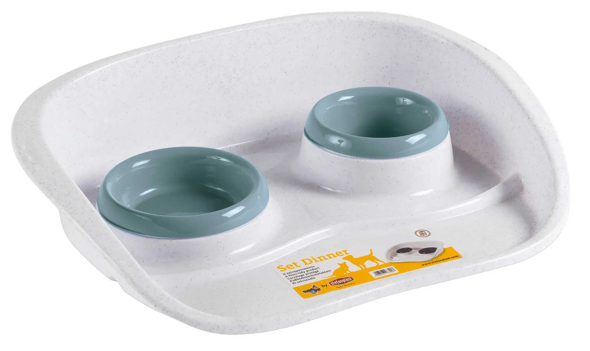 Twin Feeder with Two Bowls 46 x 35 x 11 cm