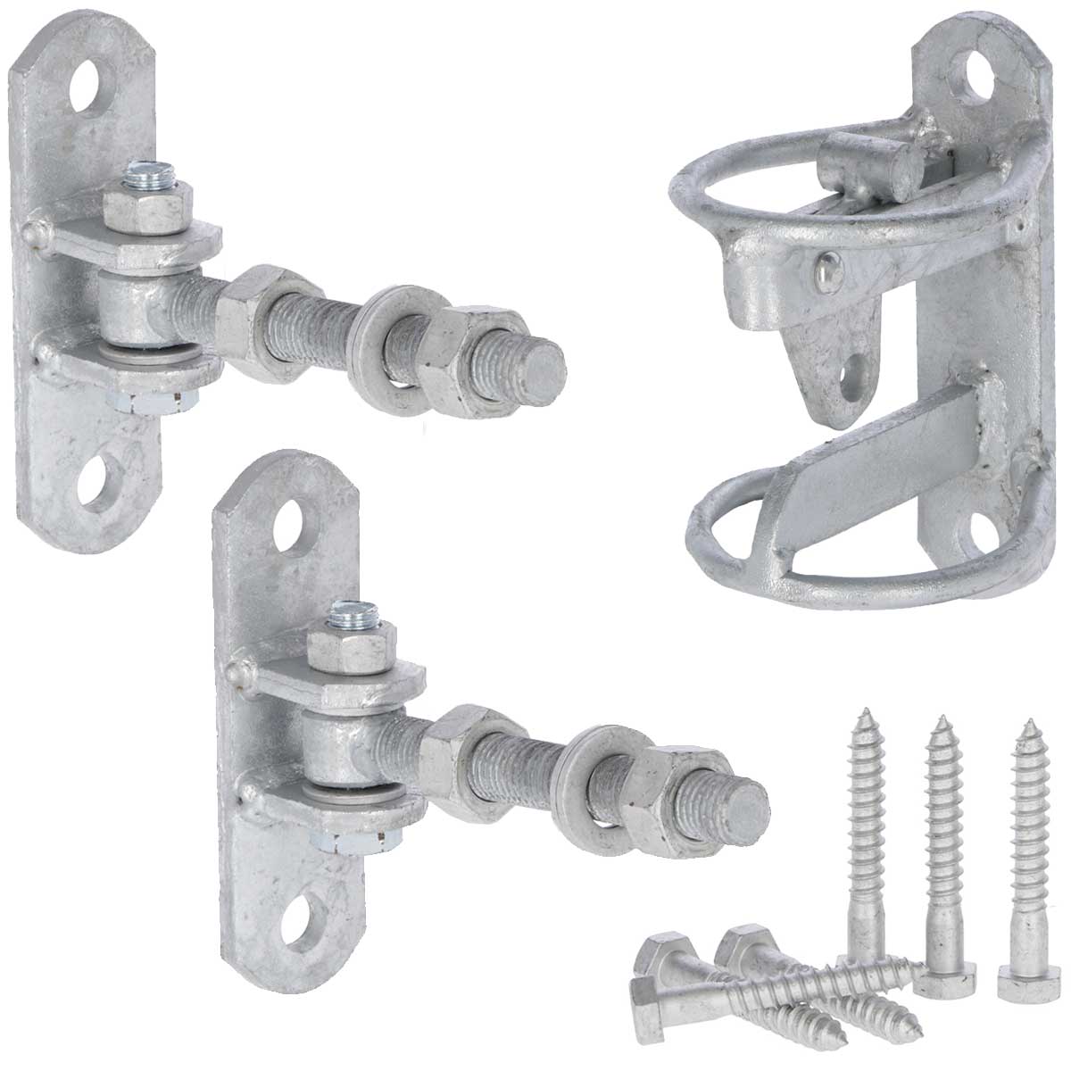 Mounting set for pasture gates