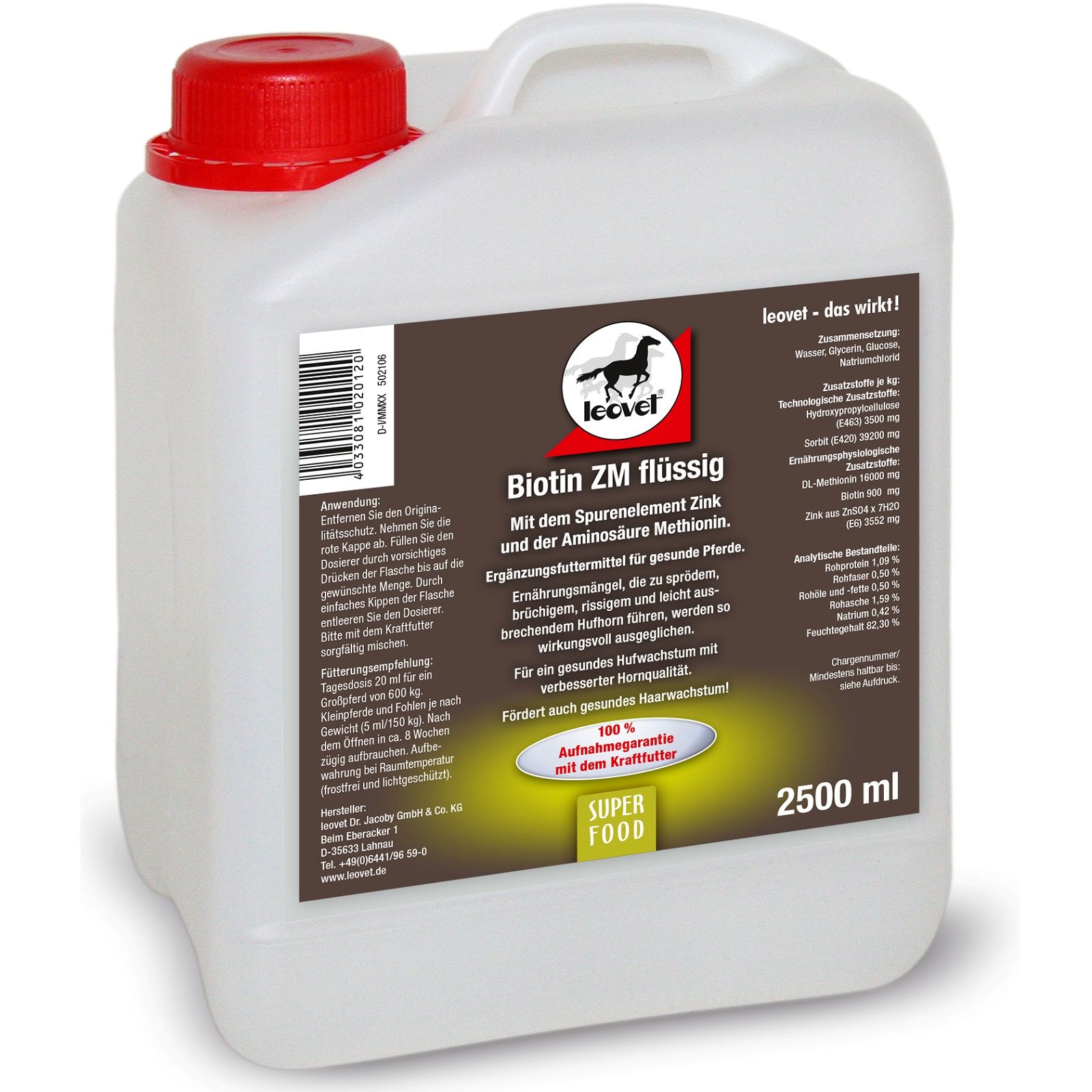 Leovet Biotin ZM Liquid Canister 2.5 L