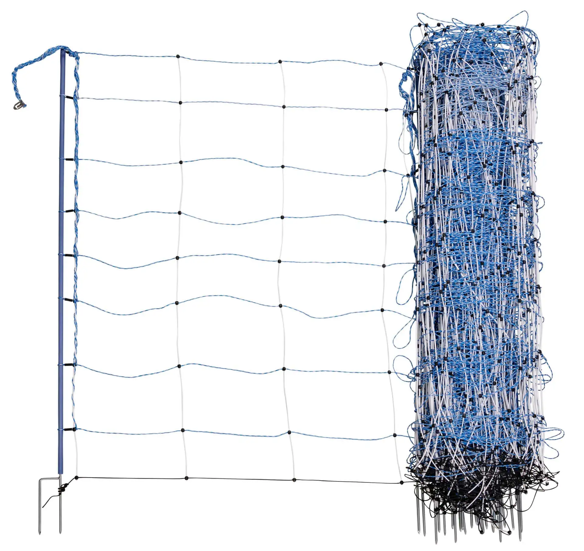 TitanNet Premium, braid, 50 m blue/white, 122 cm, Dbl Prong