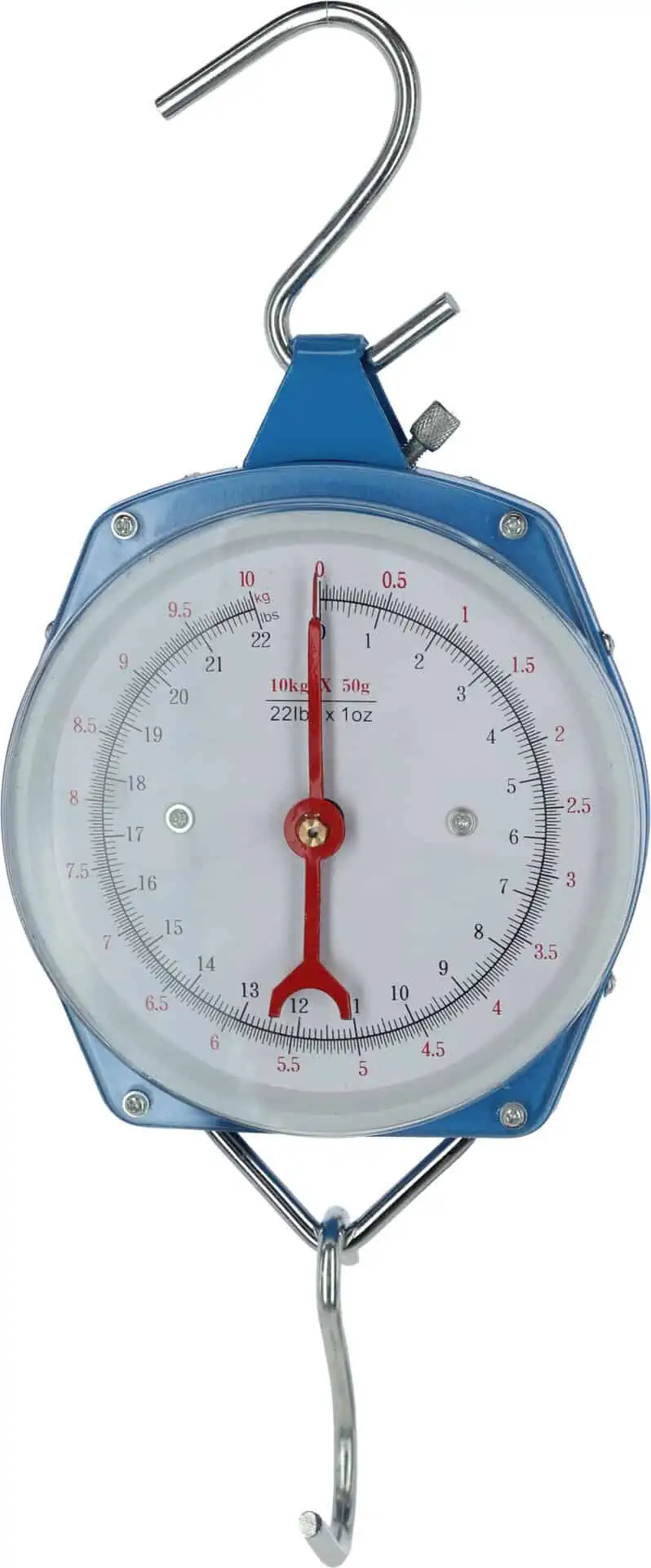 Susp. dial balance 10 kg blue