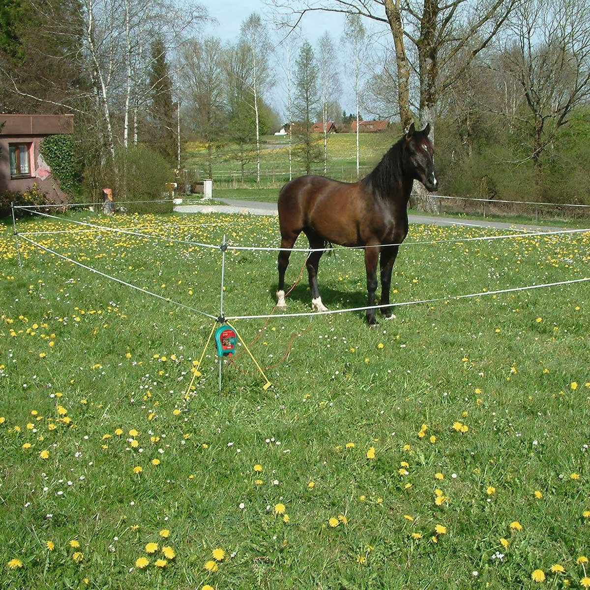 Portable fence kit f. trekking complete with energizer B40