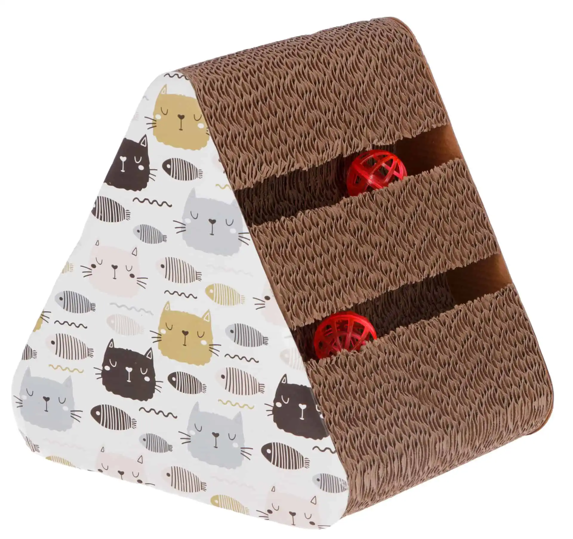 Cat Scratch Board Boon from Cardboard, 22.4 x 26 x 26 cm