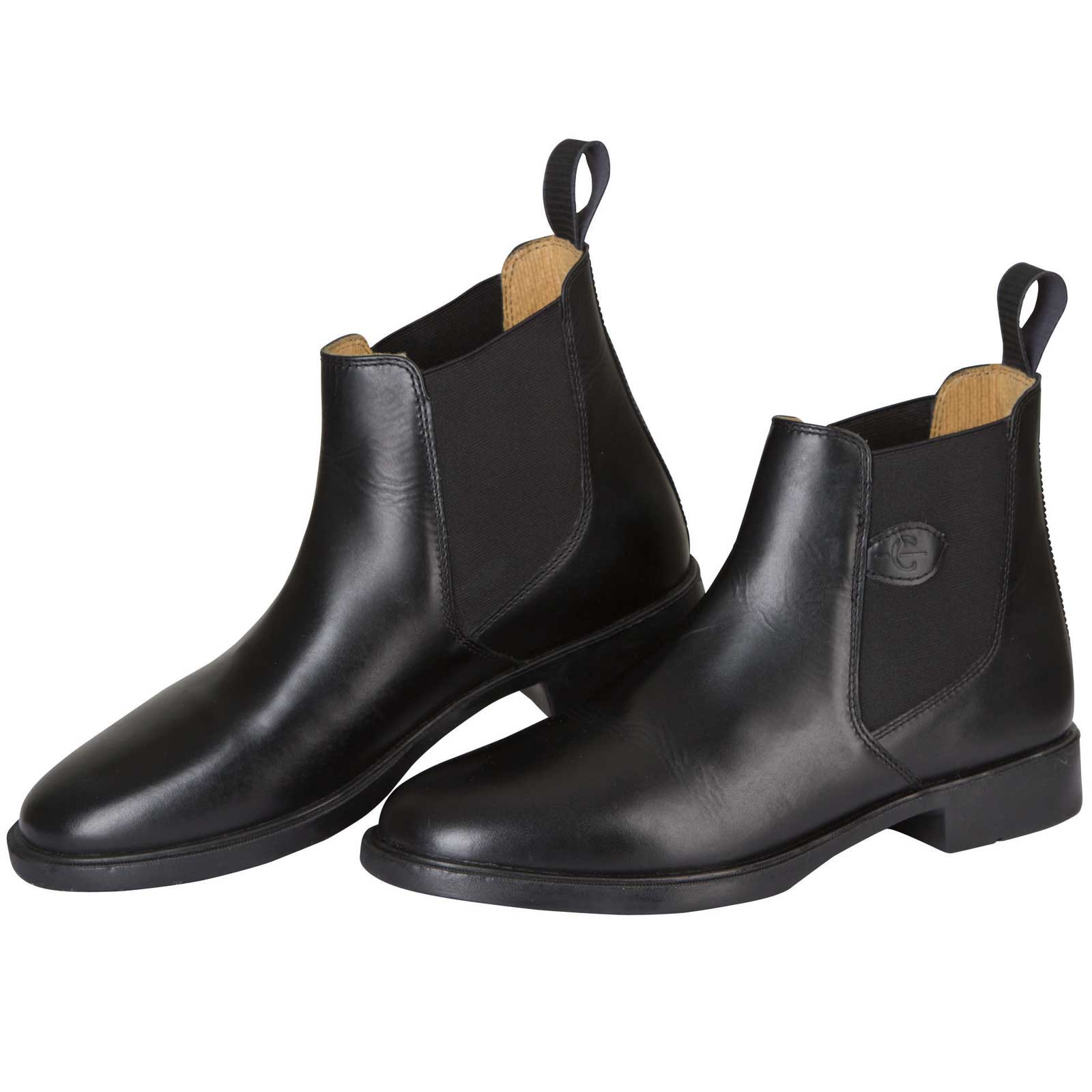 Riding Half-Boot Leather Classic black 37