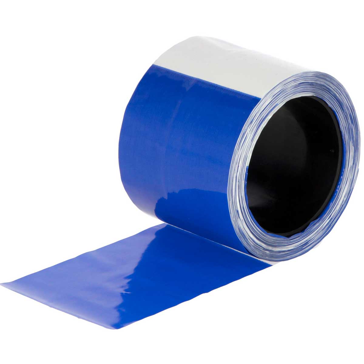 Caution tape blue/white 100 m for wild animal deterrent net