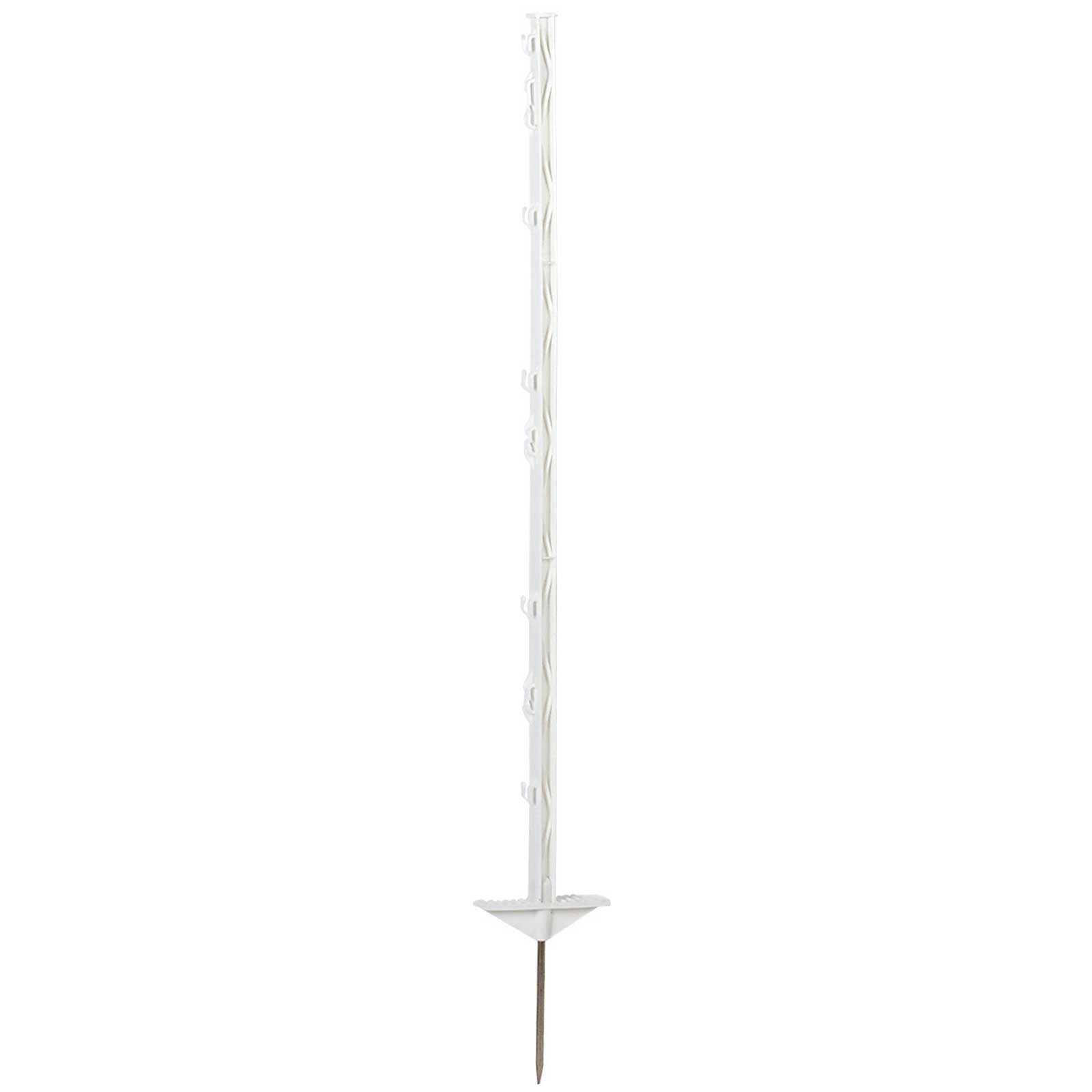 Plastic Post Doublestep, white 105 cm (5 pcs.)