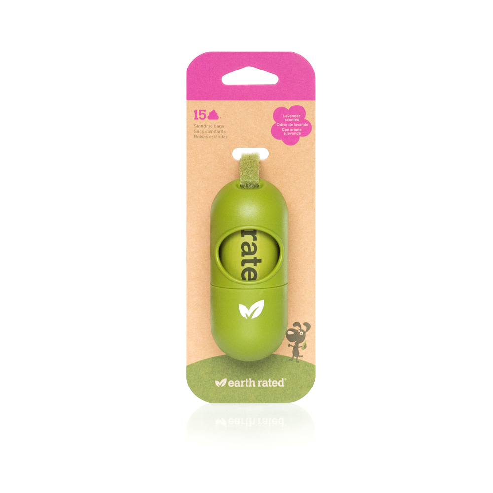Earth Rated® Leash Dispenser with Lavender-scented Bags