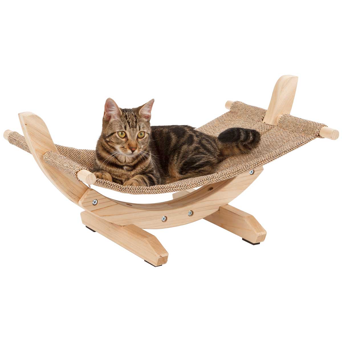 Hammock Siesta 2.0,brown with wooden frame,61x37x29cm
