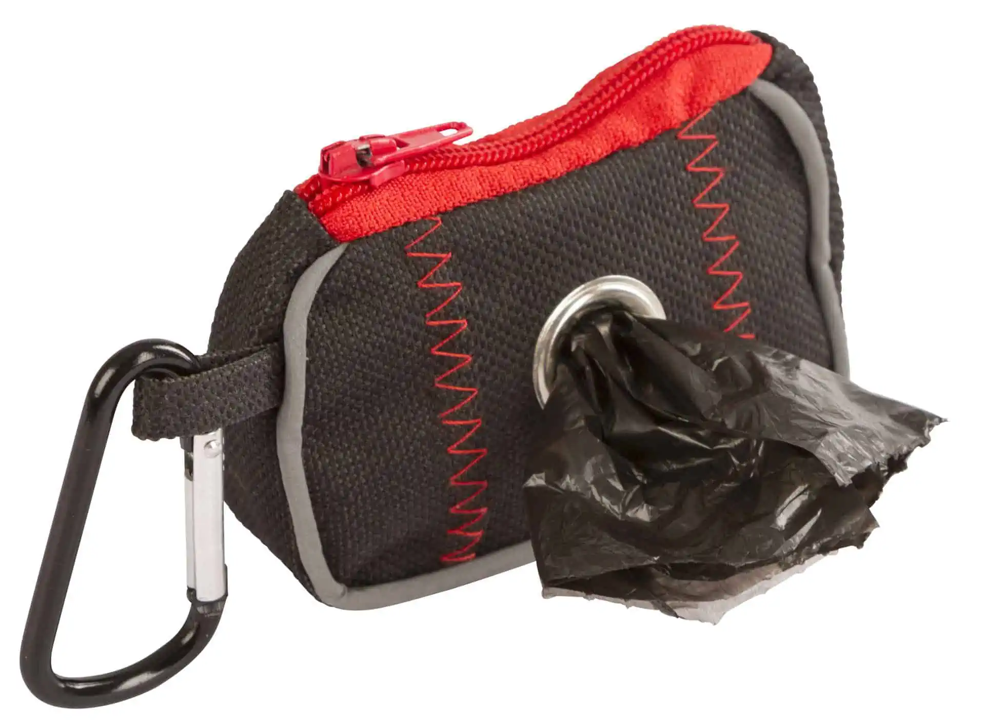 Bag for doodoo pouch black/red, 8 x 55 x 4 cm