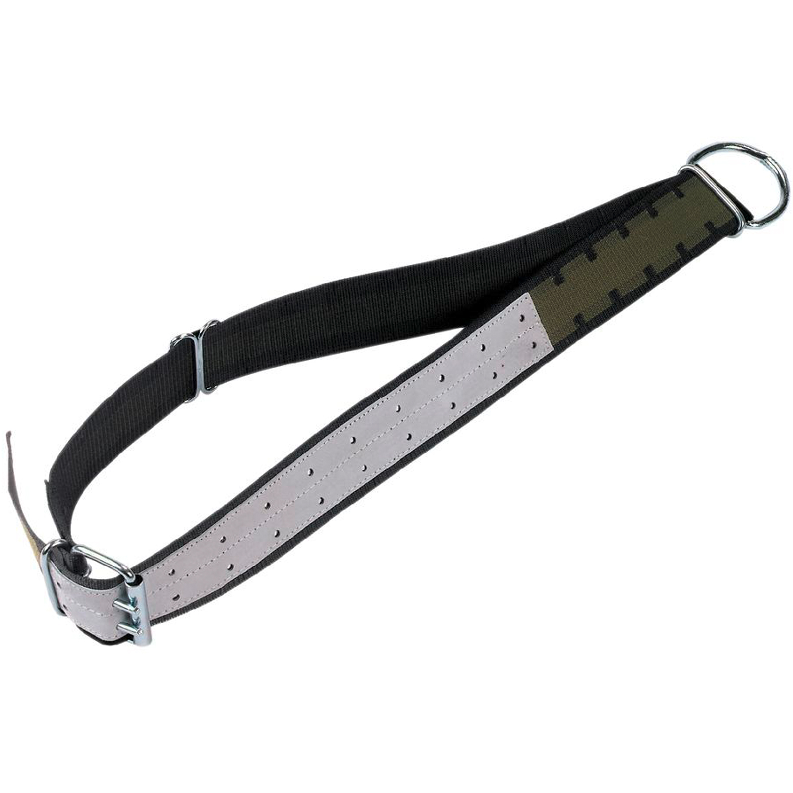 Collar for bull tether oval link, D-ring 170 x 7 cm