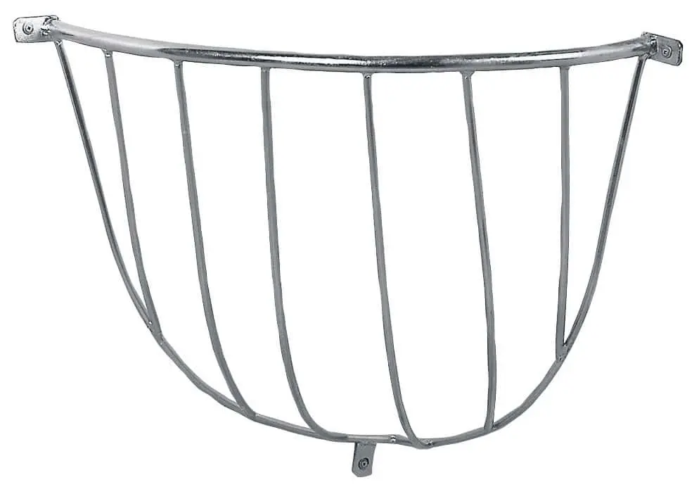 Corner hay rack, galvanized, 70 x 52 x 61 cm