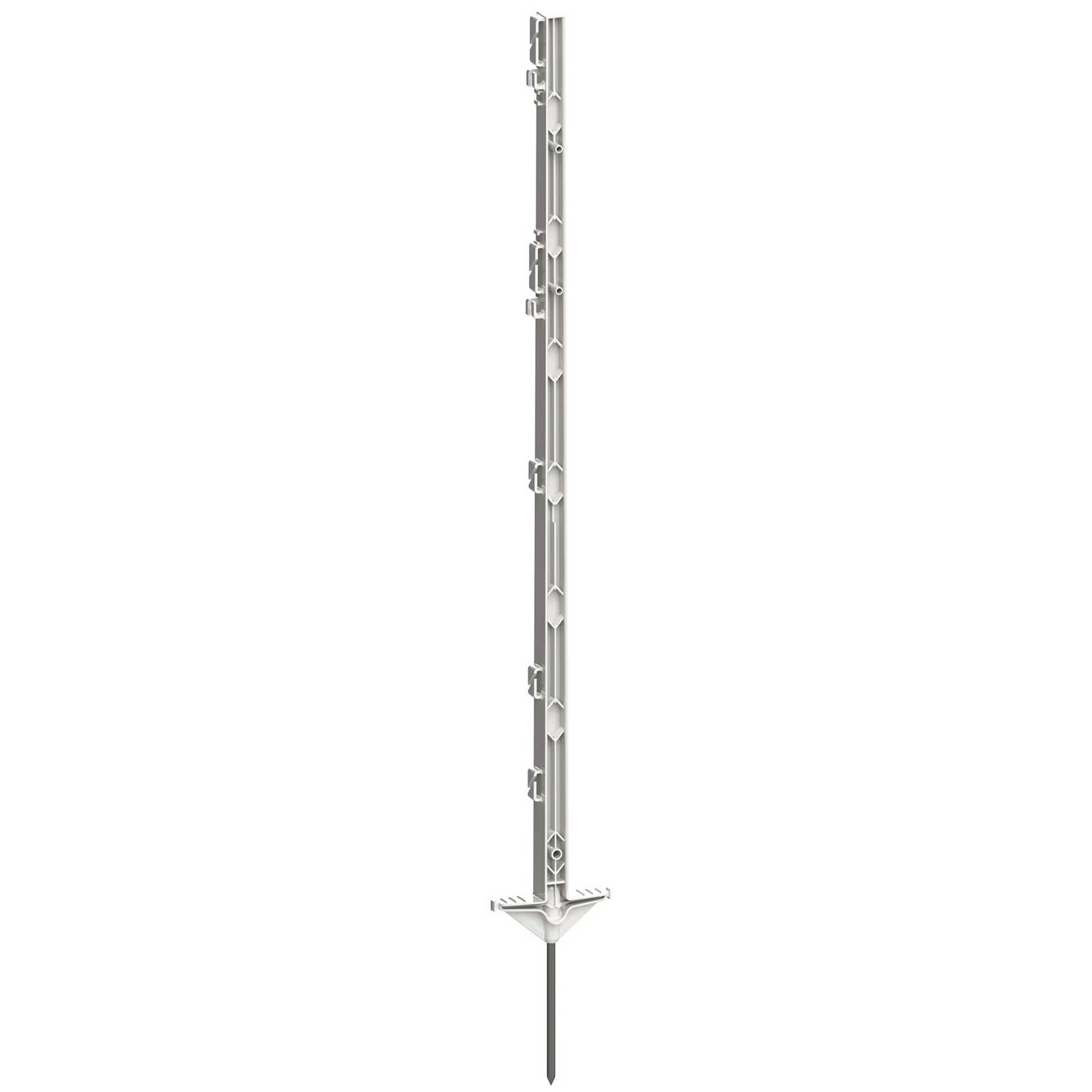 Plastic Post Expert 105cm, double step, white (5 pcs.)