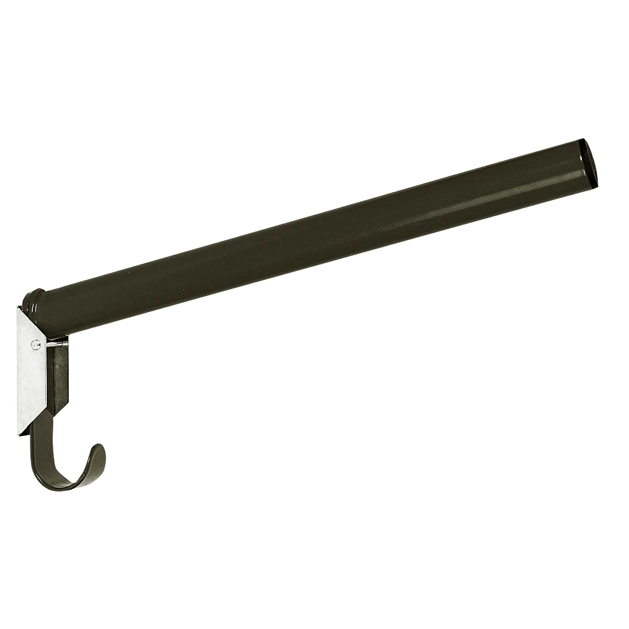 Saddle rack red, 44 cm with integrated bridle rack black