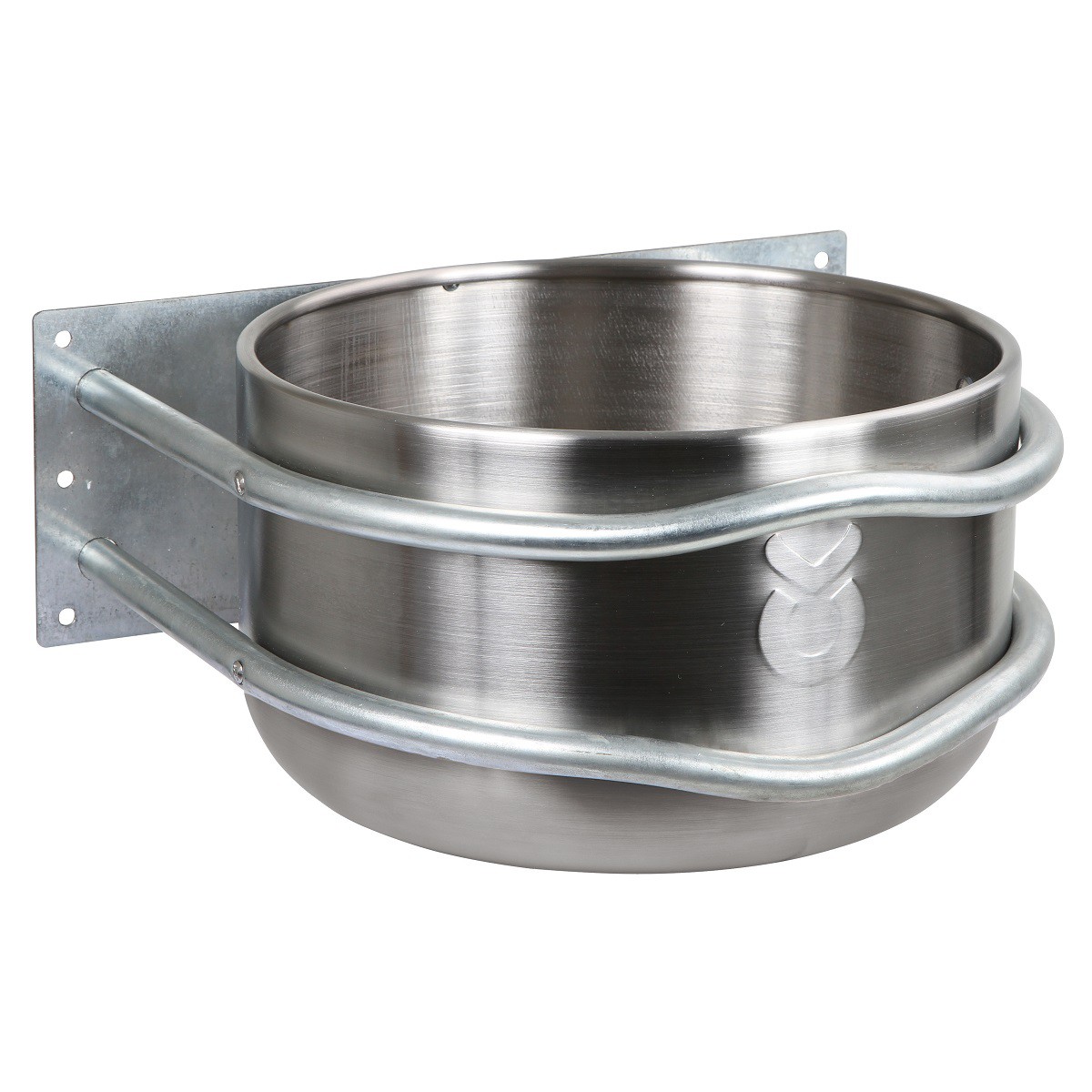 Feeding trough stainless steel round