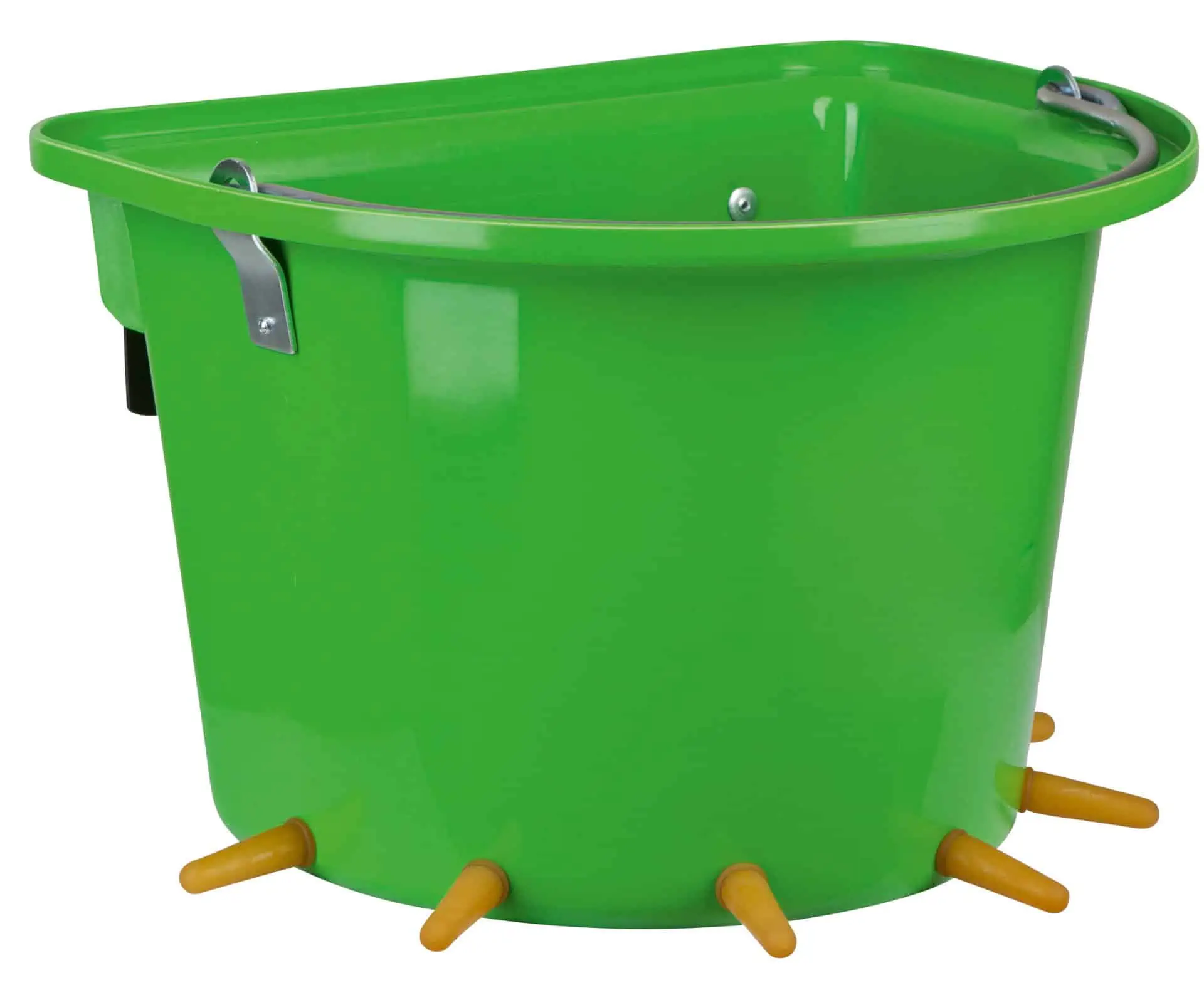 Lamb bucket with 6 suction cups for hanging green