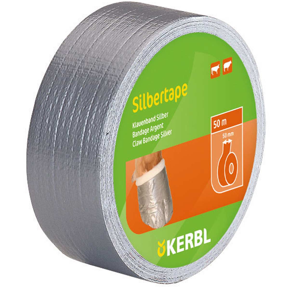 Claw bandage Silbertape 50 mtr.