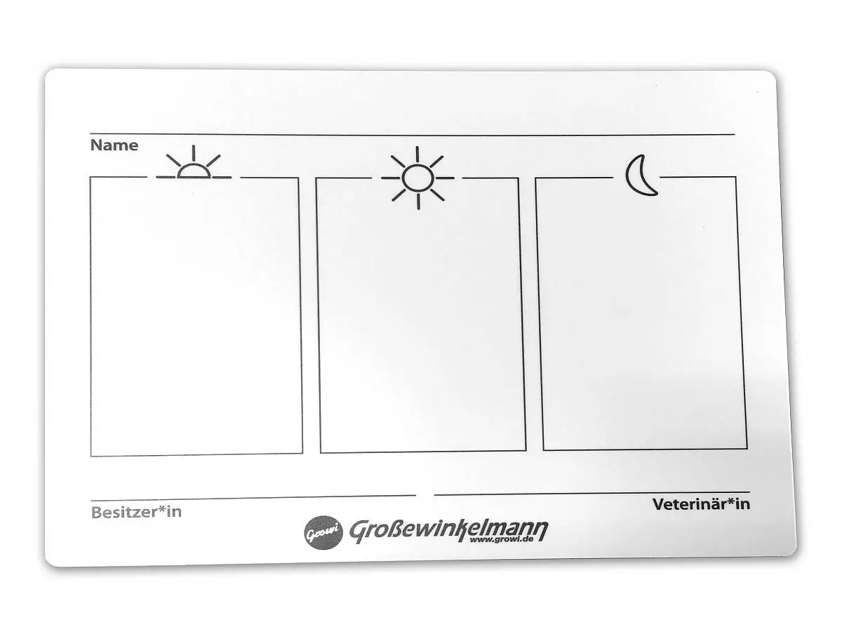 Box sign for removable frames 16x21 cm