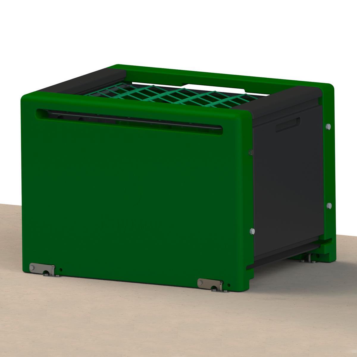 Floor mounting for HayBox feed rack