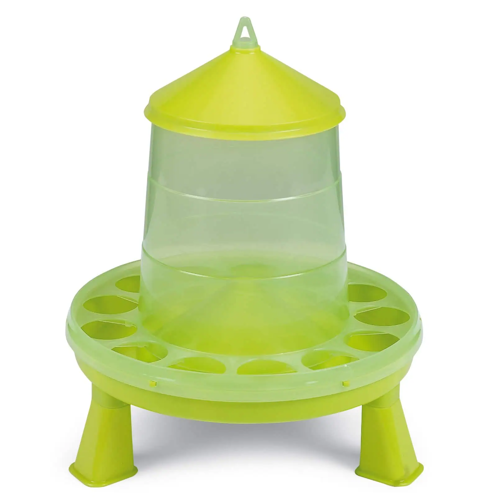 Agrarzone Plastic Poultry Feeder with legs green