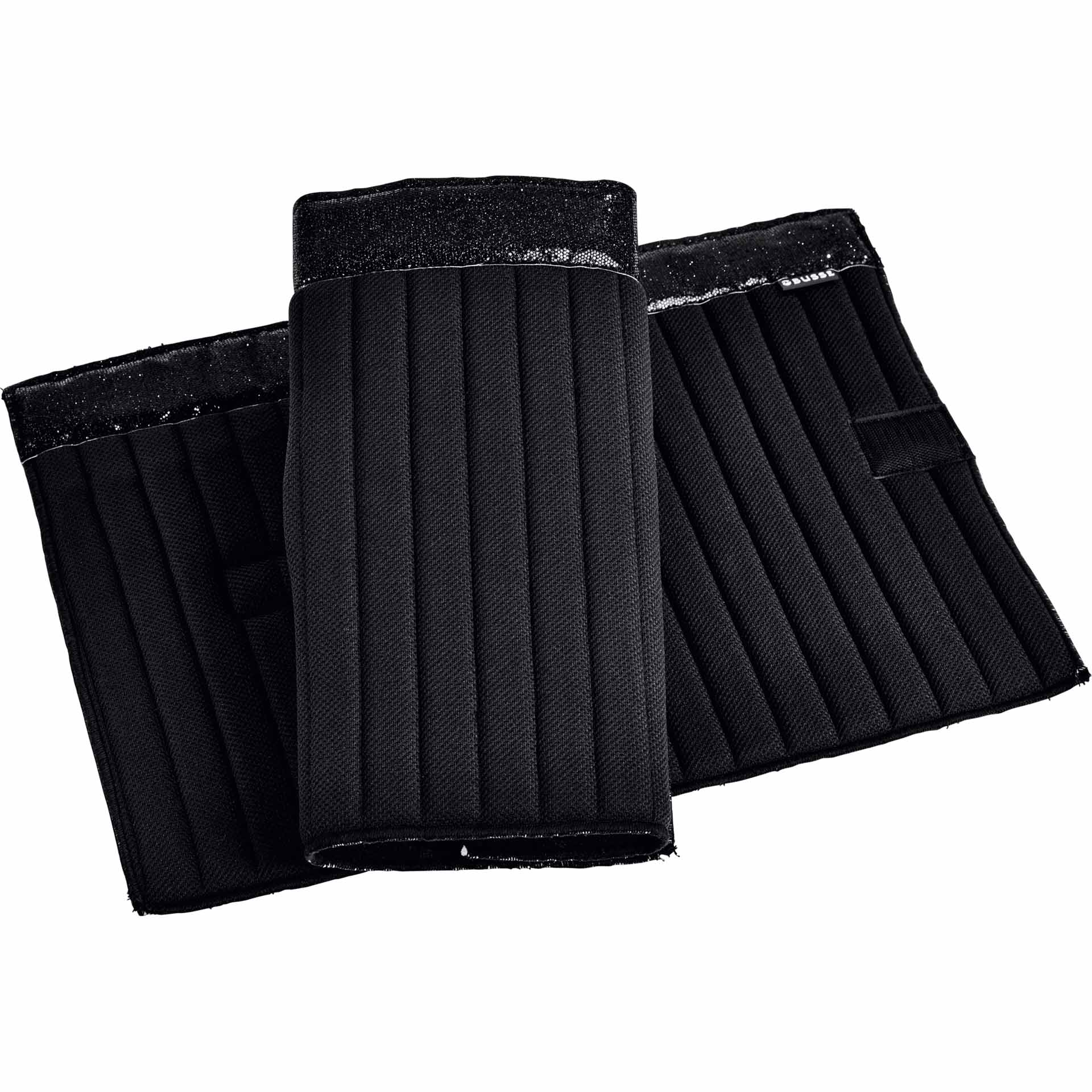 BUSSE Leg Wraps KLETT GLITTER 33x45 black black