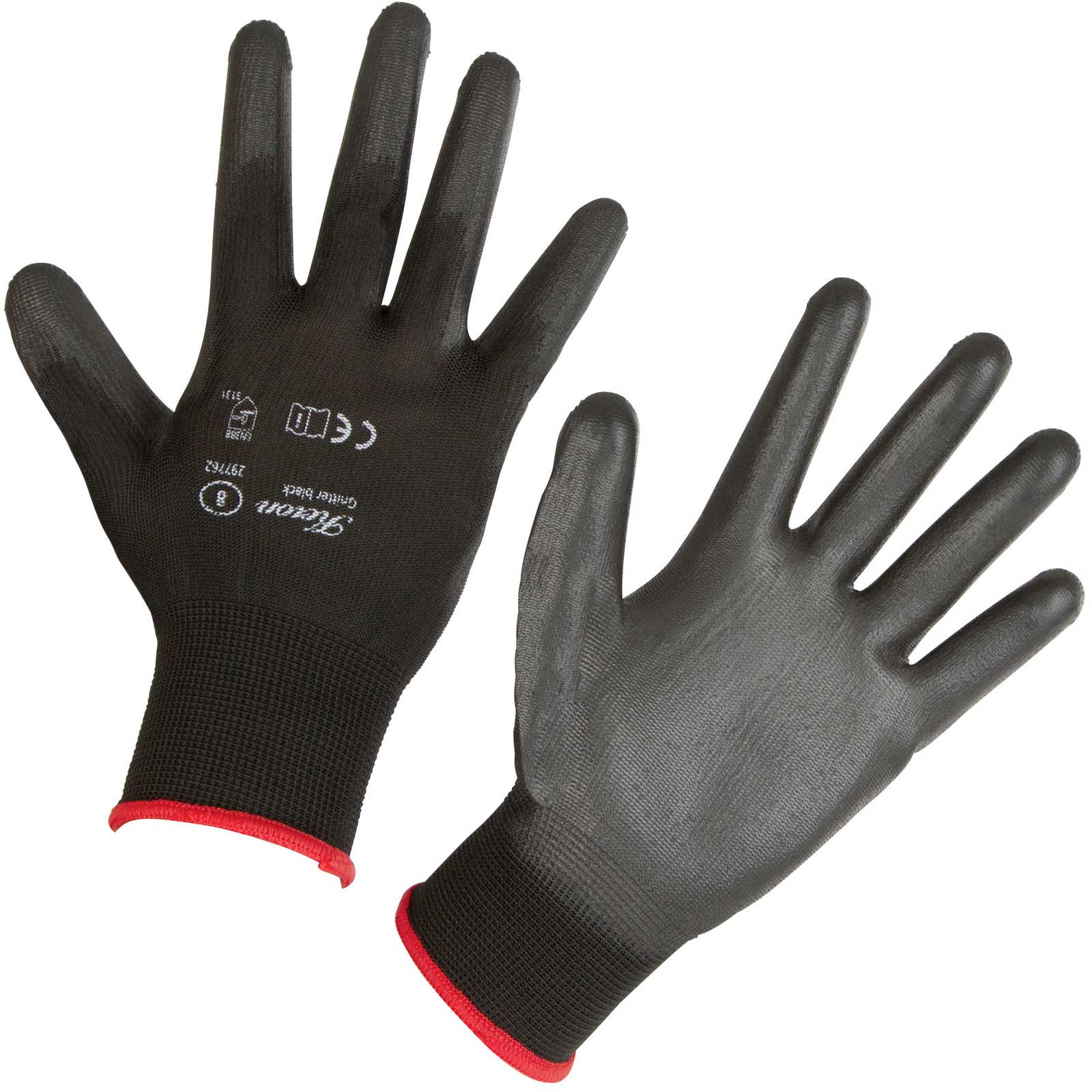 Fine-knit Glove Gnitter Black