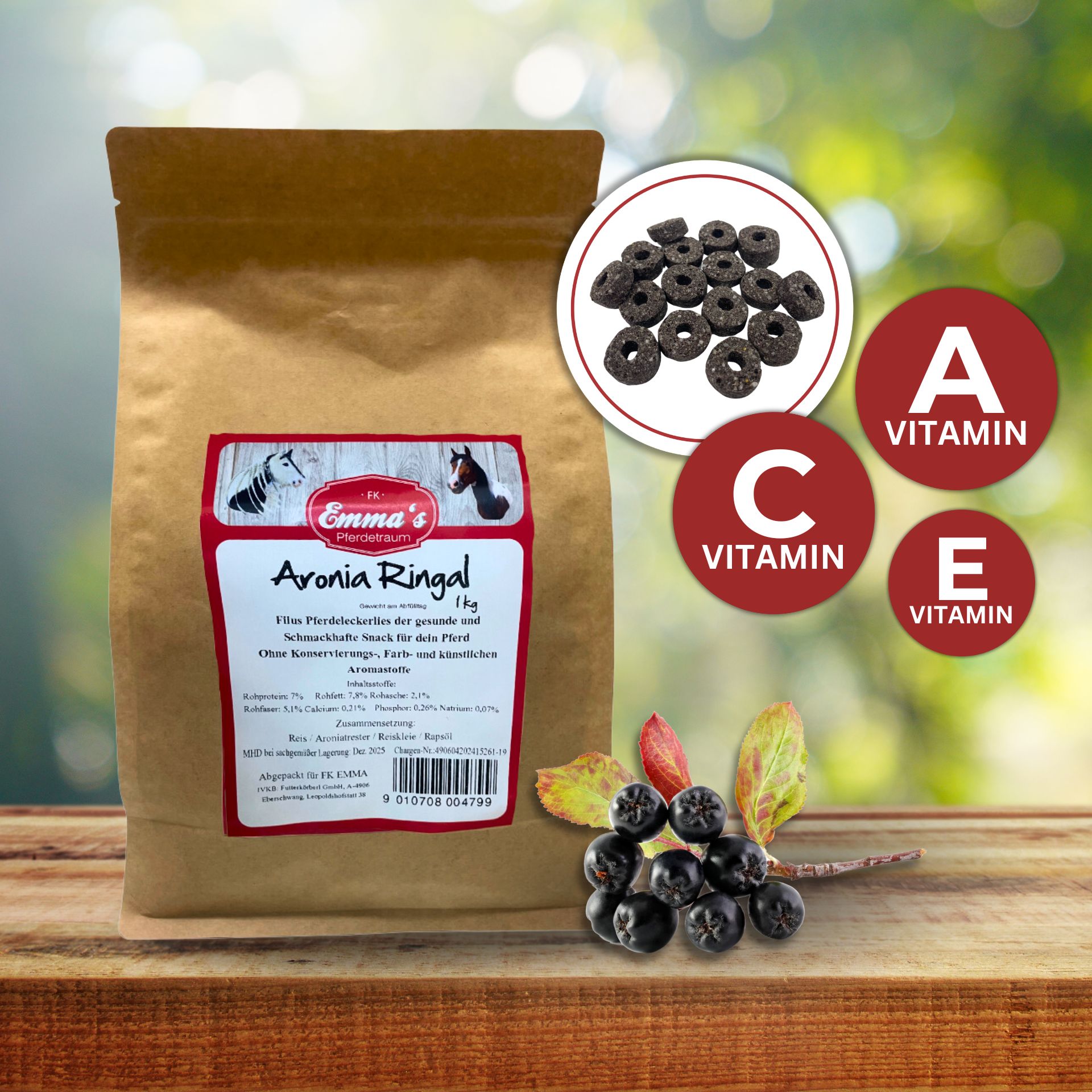 Emmas horse treat Aronia Ringal 1 kg