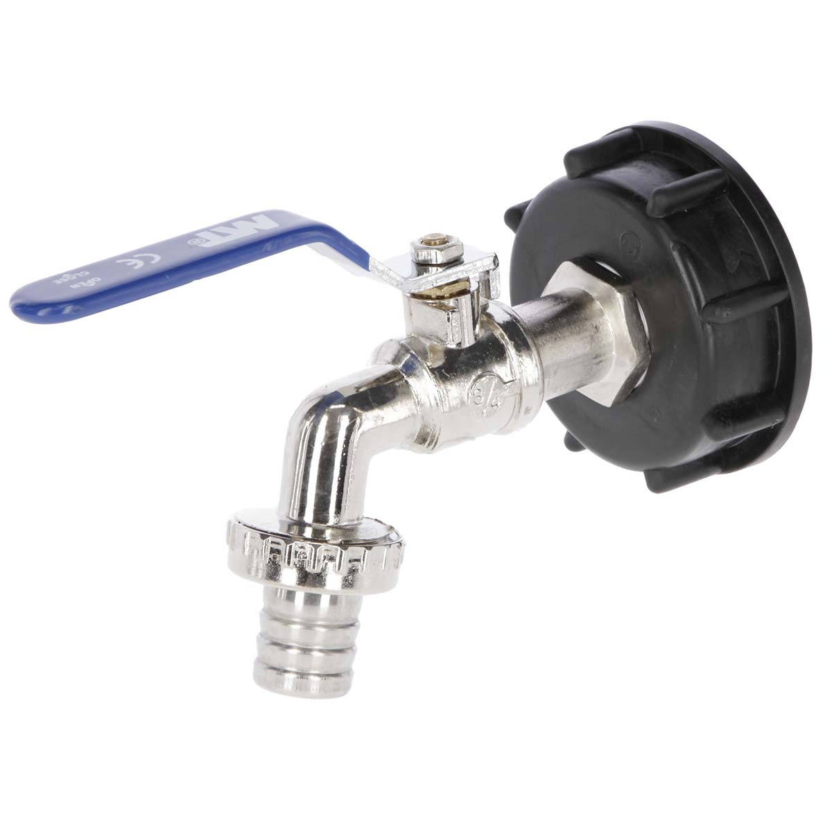 Connecting Tap for IBC Container with hose connection